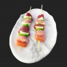 Anticucho Vacuno & Cerdo, Pimentón Verde y Cebolla - Anticuchos a Domicilio
