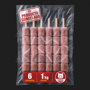 6 Anticuchos de Cerdo...