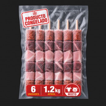 6 Anticuchos Mixtos...